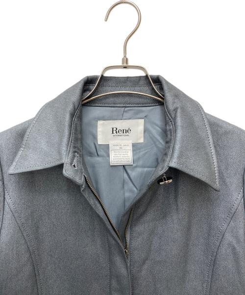 Rene（ルネ）Rene (ルネ) ステンカラーコート グレー サイズ:36の古着・服飾アイテム