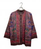 glambグラム）の古着「Bohemian stand collar SH」｜ブラウン