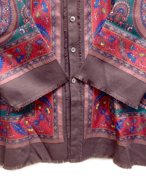 glamb（グラム）glamb (グラム) Bohemian stand collar SH ブラウン サイズ:3の古着・服飾アイテム