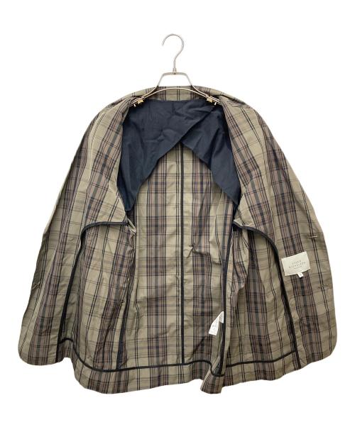 STUDIO NICHOLSON（スタジオ ニコルソン）STUDIO NICHOLSON (スタジオ ニコルソン) マドラスチェック ソフトテーラード ジャケット　51-10-421008 ブラウン サイズ:Sの古着・服飾アイテム