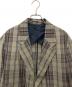 STUDIO NICHOLSON (スタジオ ニコルソン) マドラスチェック ソフトテーラード ジャケット　51-10-421008 ブラウン サイズ:S：20000円