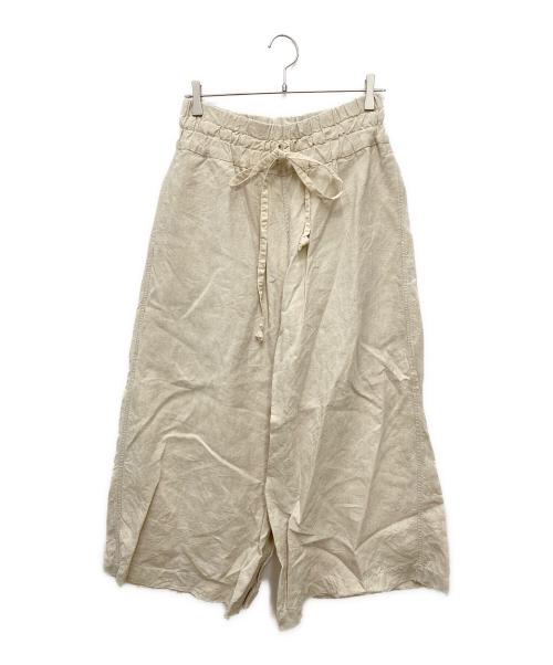 VINCENT JALBERT（ヴィンセント ジャルバート）VINCENT JALBERT (ヴィンセント ジャルバート) リネンワイドパンツ ベージュ サイズ:Lの古着・服飾アイテム