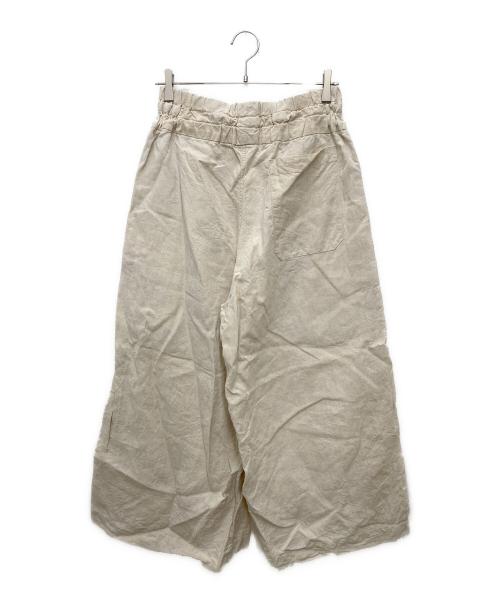 VINCENT JALBERT（ヴィンセント ジャルバート）VINCENT JALBERT (ヴィンセント ジャルバート) リネンワイドパンツ ベージュ サイズ:Lの古着・服飾アイテム
