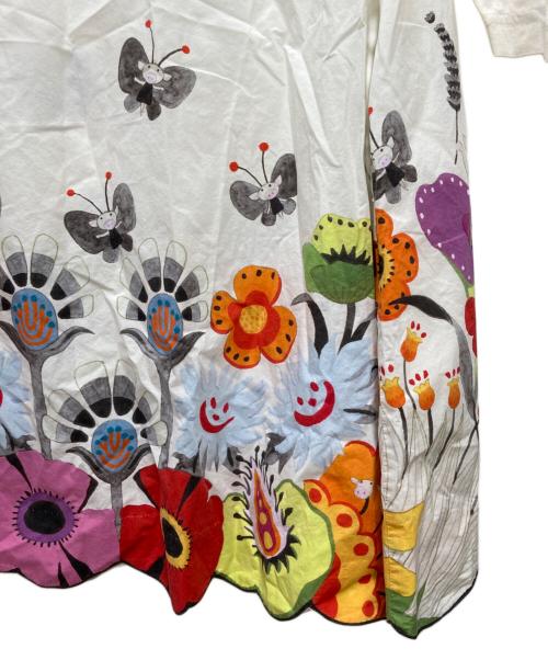 OLLEBOREBLA（アルベロベロ）OLLEBOREBLA (アルベロベロ) スカラッププリントワンピース アイボリー サイズ:表記なしの古着・服飾アイテム