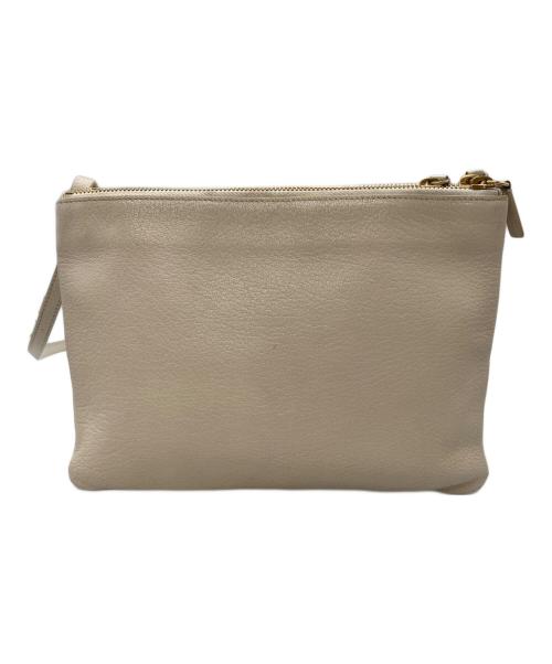 CELINE（セリーヌ）CELINE (セリーヌ) トリオラージショルダーバッグ アイボリーの古着・服飾アイテム