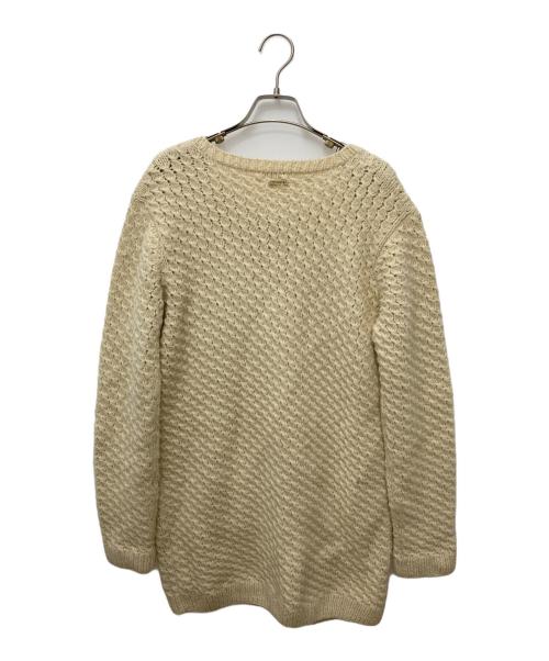 GALLIANO（ガリアーノ）GALLIANO (ガリアーノ) ロングニットカーディガン ベージュ サイズ:Sの古着・服飾アイテム