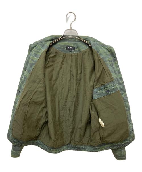 A.P.C.（アーペーセー）A.P.C. (アーペーセー) タイガーカモミリタリージャケット グリーン サイズ:Sの古着・服飾アイテム