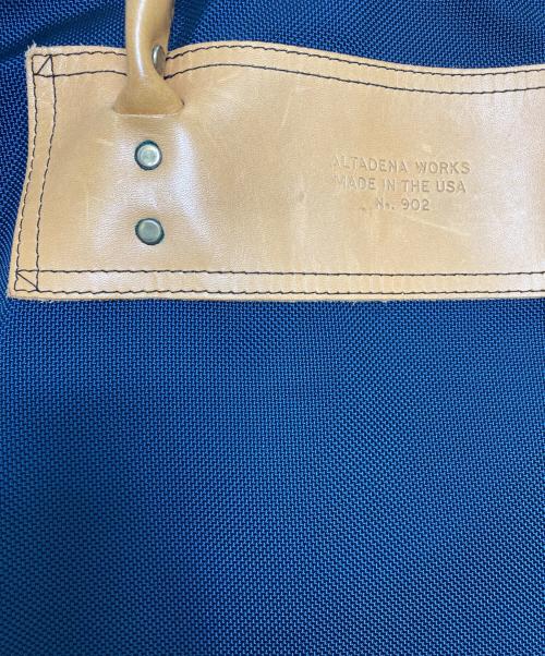altadena works（アルタデナワークス）altadena works (アルタデナワークス) レザーハンドルトートバッグ ネイビーの古着・服飾アイテム
