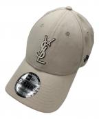 New Era×Yves Saint Laurentニューエラ×イヴサンローラン）の古着「キャップ」｜ベージュ