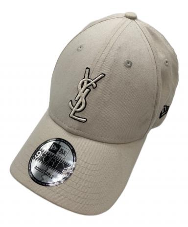 YSL 9FORTY ベージュキャップ サンローラン×ニューエラコラボキャップ