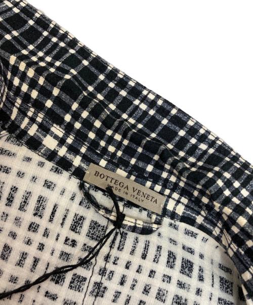 BOTTEGA VENETA（ボッテガベネタ）BOTTEGA VENETA (ボッテガベネタ) チェックジャケット ネイビー×ホワイト サイズ:46の古着・服飾アイテム