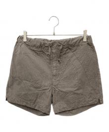 BOTTEGA VENETA（ボッテガベネタ）の古着「後染めコットンショートパンツ」｜ブラウン