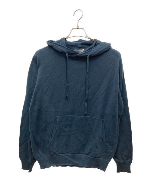 JOHN SMEDLEY（ジョンスメドレー）JOHN SMEDLEY (ジョンスメドレー) ニットパーカー ブルー サイズ:Mの古着・服飾アイテム