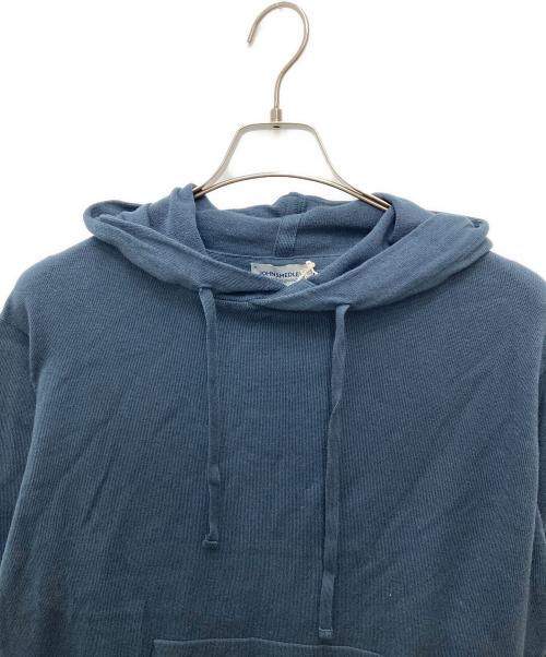 JOHN SMEDLEY（ジョンスメドレー）JOHN SMEDLEY (ジョンスメドレー) ニットパーカー ブルー サイズ:Mの古着・服飾アイテム