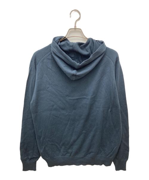 JOHN SMEDLEY（ジョンスメドレー）JOHN SMEDLEY (ジョンスメドレー) ニットパーカー ブルー サイズ:Mの古着・服飾アイテム