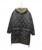 TAIONタイオン）の古着「MILITARY LINE フード ダウンコート」｜ブラック