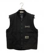 BlackEyePatch×WASTED YOUTHブラックアイパッチ×ウェイステッドユース）の古着「ダックベスト」｜ブラック