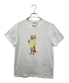 maison kitsune（メゾンキツネ）の古着「Dressed Fox Tシャツ　KW00138KJ0008」｜ホワイト
