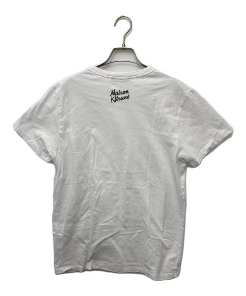 maison kitsune（メゾンキツネ）maison kitsune (メゾンキツネ) Dressed Fox Tシャツ　KW00138KJ0008 ホワイト サイズ:Lの古着・服飾アイテム