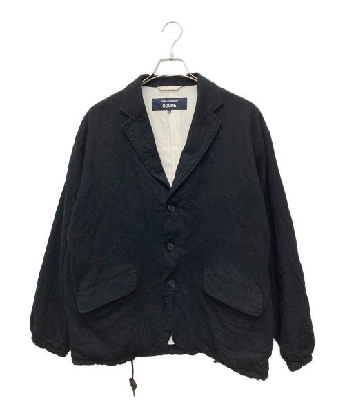COMME des GARCONS HOMME（コムデギャルソン オム）COMME des GARCONS HOMME (コムデギャルソン オム) ウールサージ製品縮絨3Bジャケット　HP-J105 ブラック サイズ:Sの古着・服飾アイテム
