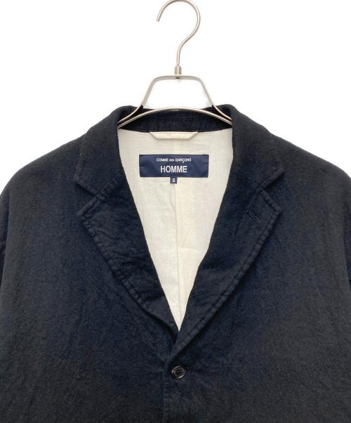 COMME des GARCONS HOMME（コムデギャルソン オム）COMME des GARCONS HOMME (コムデギャルソン オム) ウールサージ製品縮絨3Bジャケット　HP-J105 ブラック サイズ:Sの古着・服飾アイテム