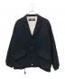 COMME des GARCONS HOMME（コムデギャルソン オム）の古着「ウールサージ製品縮絨3Bジャケット　HP-J105」｜ブラック