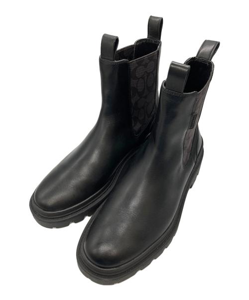 COACH（コーチ）COACH (コーチ) コルソン ブーツ シグネチャー　CX301 MFQ 7.5 D ブラック サイズ:26cmの古着・服飾アイテム