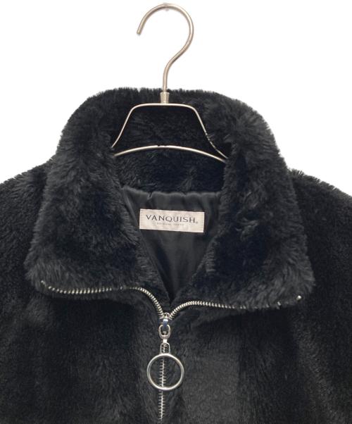 VANQUISH（ヴァンキッシュ）VANQUISH (ヴァンキッシュ) Shamo Eco Fur blouson　VWJ015 ブラック サイズ:Ｆの古着・服飾アイテム