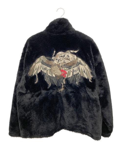 VANQUISH（ヴァンキッシュ）VANQUISH (ヴァンキッシュ) Shamo Eco Fur blouson　VWJ015 ブラック サイズ:Ｆの古着・服飾アイテム