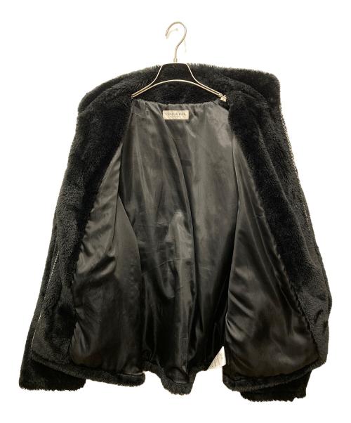 VANQUISH（ヴァンキッシュ）VANQUISH (ヴァンキッシュ) Shamo Eco Fur blouson　VWJ015 ブラック サイズ:Ｆの古着・服飾アイテム
