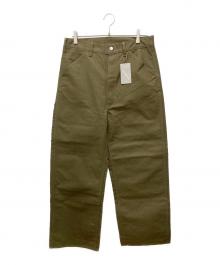 RE-PURPOSE（リパーパス）の古着「ダブルニーパンツ」｜オリーブ