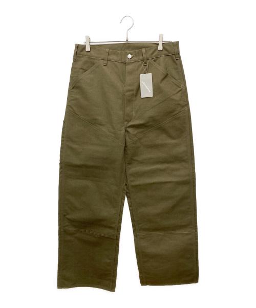 RE-PURPOSE（リパーパス）RE-PURPOSE (リパーパス) ダブルニーパンツ オリーブ サイズ:M 未使用品の古着・服飾アイテム
