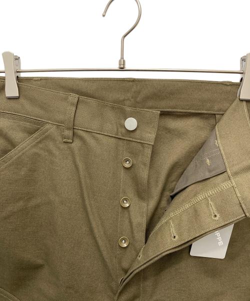 RE-PURPOSE（リパーパス）RE-PURPOSE (リパーパス) ダブルニーパンツ オリーブ サイズ:L 未使用品の古着・服飾アイテム