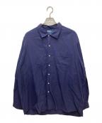 POLO RALPH LAURENポロ・ラルフローレン）の古着「BONNARD コットンシルクシャツ」｜ネイビー