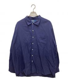 POLO RALPH LAUREN（ポロ・ラルフローレン）の古着「BONNARD コットンシルクシャツ」｜ネイビー