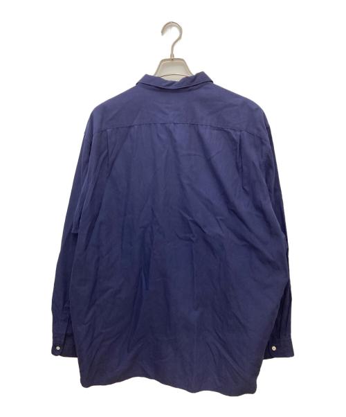 POLO RALPH LAUREN（ポロ・ラルフローレン）POLO RALPH LAUREN (ポロ・ラルフローレン) BONNARD コットンシルクシャツ ネイビー サイズ:XXLの古着・服飾アイテム