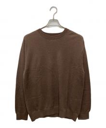 Yonetomi（ヨネトミ）の古着「HIGH TWIST WOOL KNIT PULLOVER」｜ブラウン