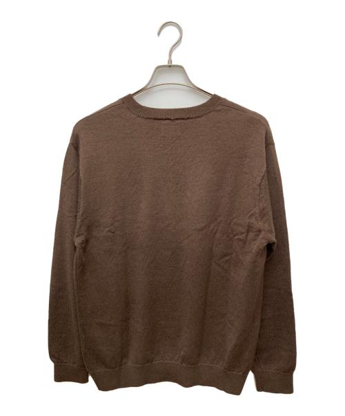 Yonetomi（ヨネトミ）Yonetomi (ヨネトミ) HIGH TWIST WOOL KNIT PULLOVER ブラウン サイズ:3の古着・服飾アイテム