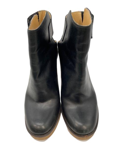 MM6 Maison Margiela（エムエムシックスメゾンマルジェラ）MM6 Maison Margiela (エムエムシックスメゾンマルジェラ) レザーアンクルブーツ ブラック サイズ:36の古着・服飾アイテム