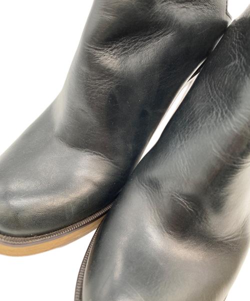 MM6 Maison Margiela（エムエムシックスメゾンマルジェラ）MM6 Maison Margiela (エムエムシックスメゾンマルジェラ) レザーアンクルブーツ ブラック サイズ:36の古着・服飾アイテム