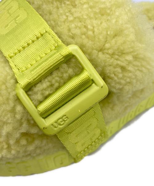 UGG（アグ）UGG (アグ) FLUFFITA ボアサンダル 黄緑 サイズ:22㎝の古着・服飾アイテム