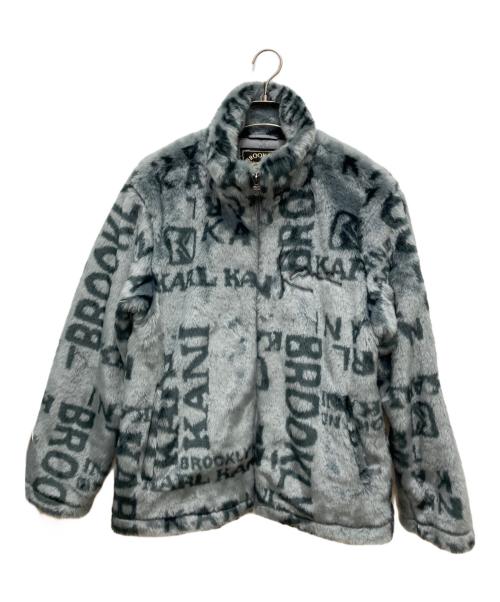 KARL KANI（カールカナイ）KARL KANI (カールカナイ) 総柄ファージャケット グレー サイズ:Lの古着・服飾アイテム