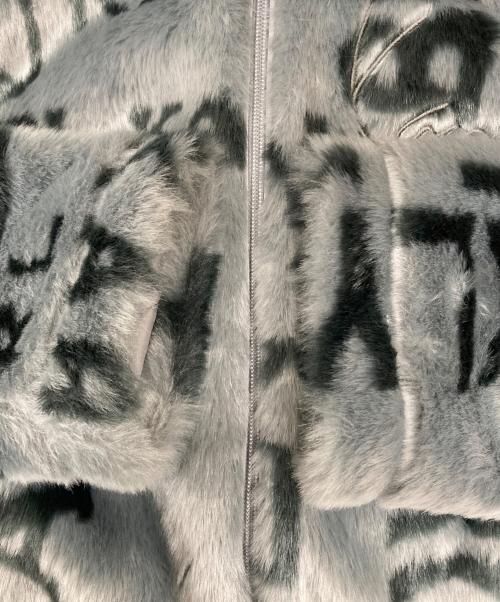 KARL KANI（カールカナイ）KARL KANI (カールカナイ) 総柄ファージャケット グレー サイズ:Lの古着・服飾アイテム