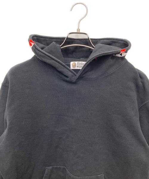 A BATHING APE（ア ベイシング エイプ）A BATHING APE (ア ベイシング エイプ) SHARK PULLOVER HOODIE ブラック サイズ:XLの古着・服飾アイテム