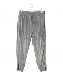 PROCLUB（プロクラブ）の古着「ベロアトラックパンツ」｜シルバー