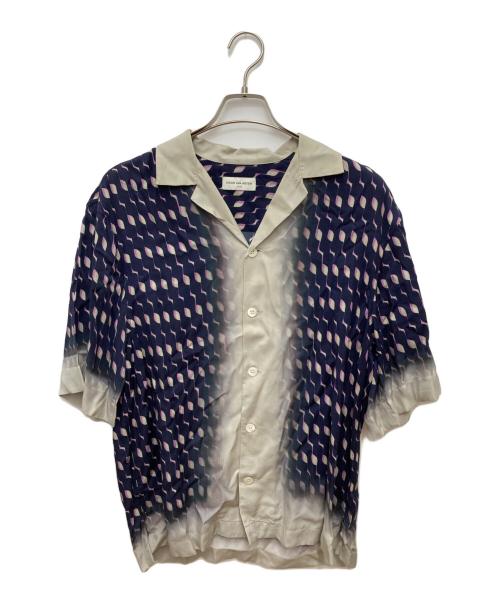 DRIES VAN NOTEN（ドリスヴァンノッテン）DRIES VAN NOTEN (ドリスヴァンノッテン) NAVY CASSI PRINT SHIRT ネイビー サイズ:Sの古着・服飾アイテム