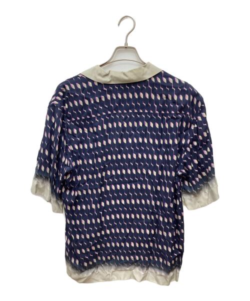 DRIES VAN NOTEN（ドリスヴァンノッテン）DRIES VAN NOTEN (ドリスヴァンノッテン) NAVY CASSI PRINT SHIRT ネイビー サイズ:Sの古着・服飾アイテム