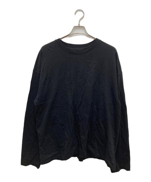 DRIES VAN NOTEN（ドリスヴァンノッテン）DRIES VAN NOTEN (ドリスヴァンノッテン) HEGLANDオーバーサイズロングスリーブTシャツ ブラック サイズ:Freeの古着・服飾アイテム