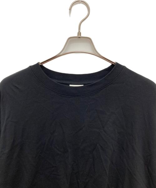 DRIES VAN NOTEN（ドリスヴァンノッテン）DRIES VAN NOTEN (ドリスヴァンノッテン) HEGLANDオーバーサイズロングスリーブTシャツ ブラック サイズ:Freeの古着・服飾アイテム