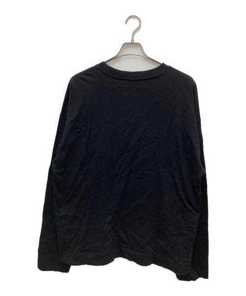 DRIES VAN NOTEN（ドリスヴァンノッテン）DRIES VAN NOTEN (ドリスヴァンノッテン) HEGLANDオーバーサイズロングスリーブTシャツ ブラック サイズ:Freeの古着・服飾アイテム